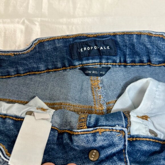Aeropostale Seriously Stretchy Low-Rise Denim Shorts Size Large - Picture 7 of 14